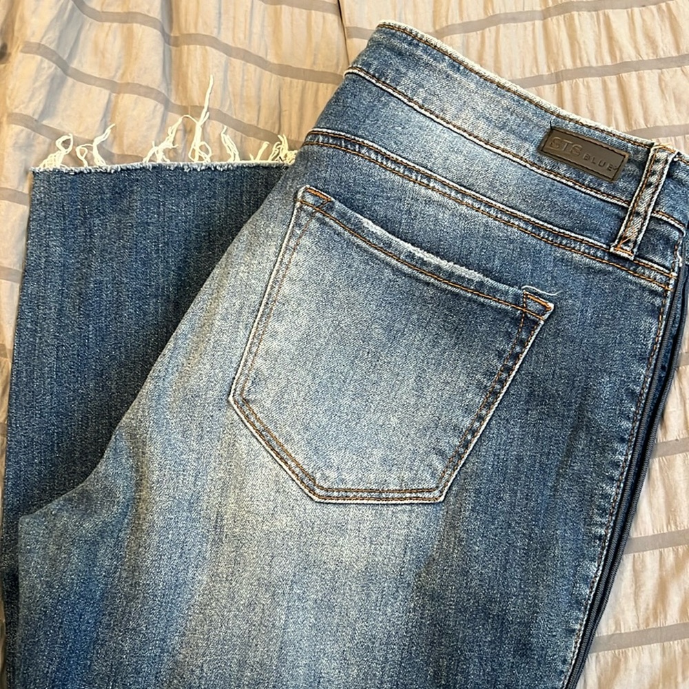 STS blue de stressed crop jeans